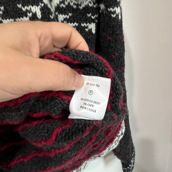 Woolrich Fair Isle Wool Blend Knit Sweater Winter Ski Size S - Picture 4 of 7